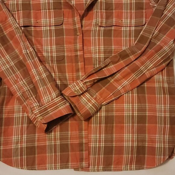 Lauren ralph lauren plaid shirt size large. - Picture 3 of 11